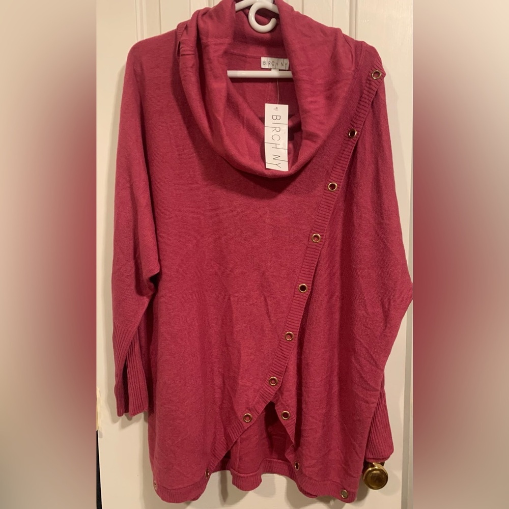 Birch NY Women's Scoop Neck long Sweater